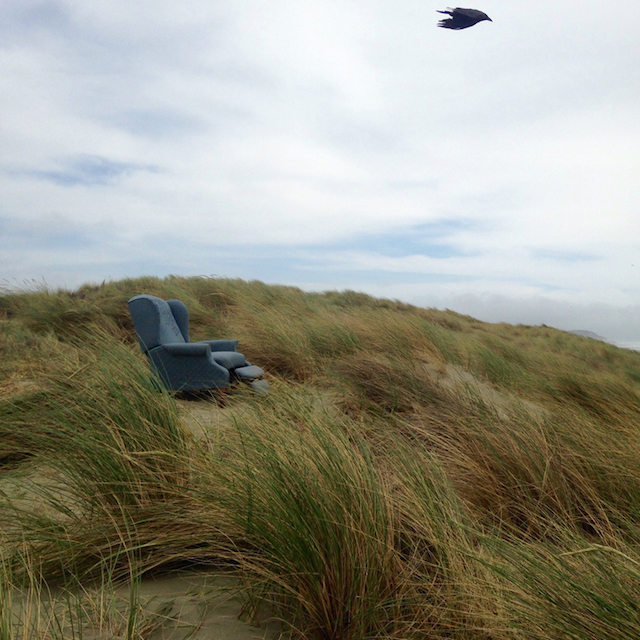 Bench on the seashore