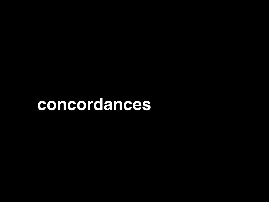 concordances