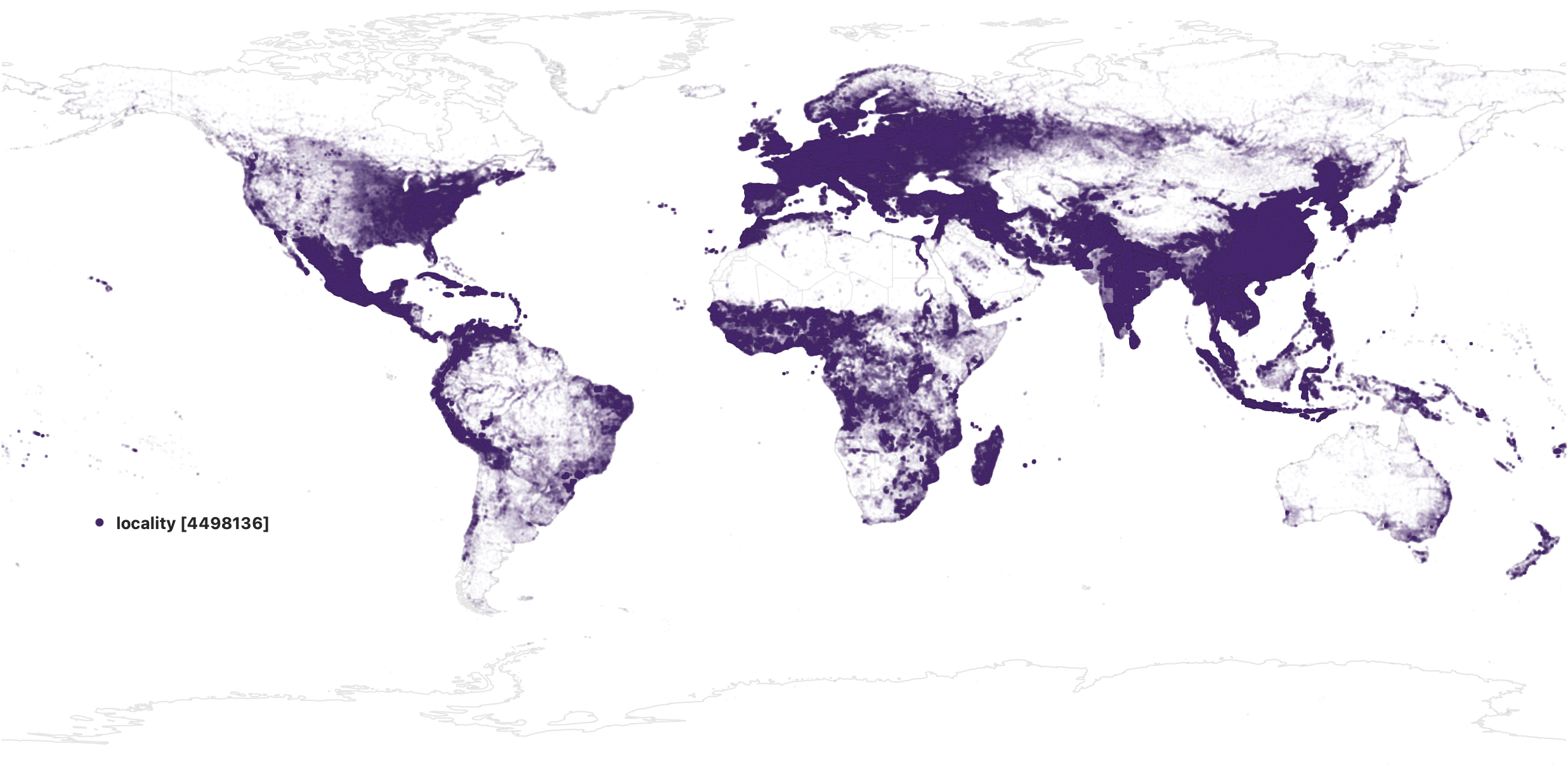 Who’s On First locality coverage map