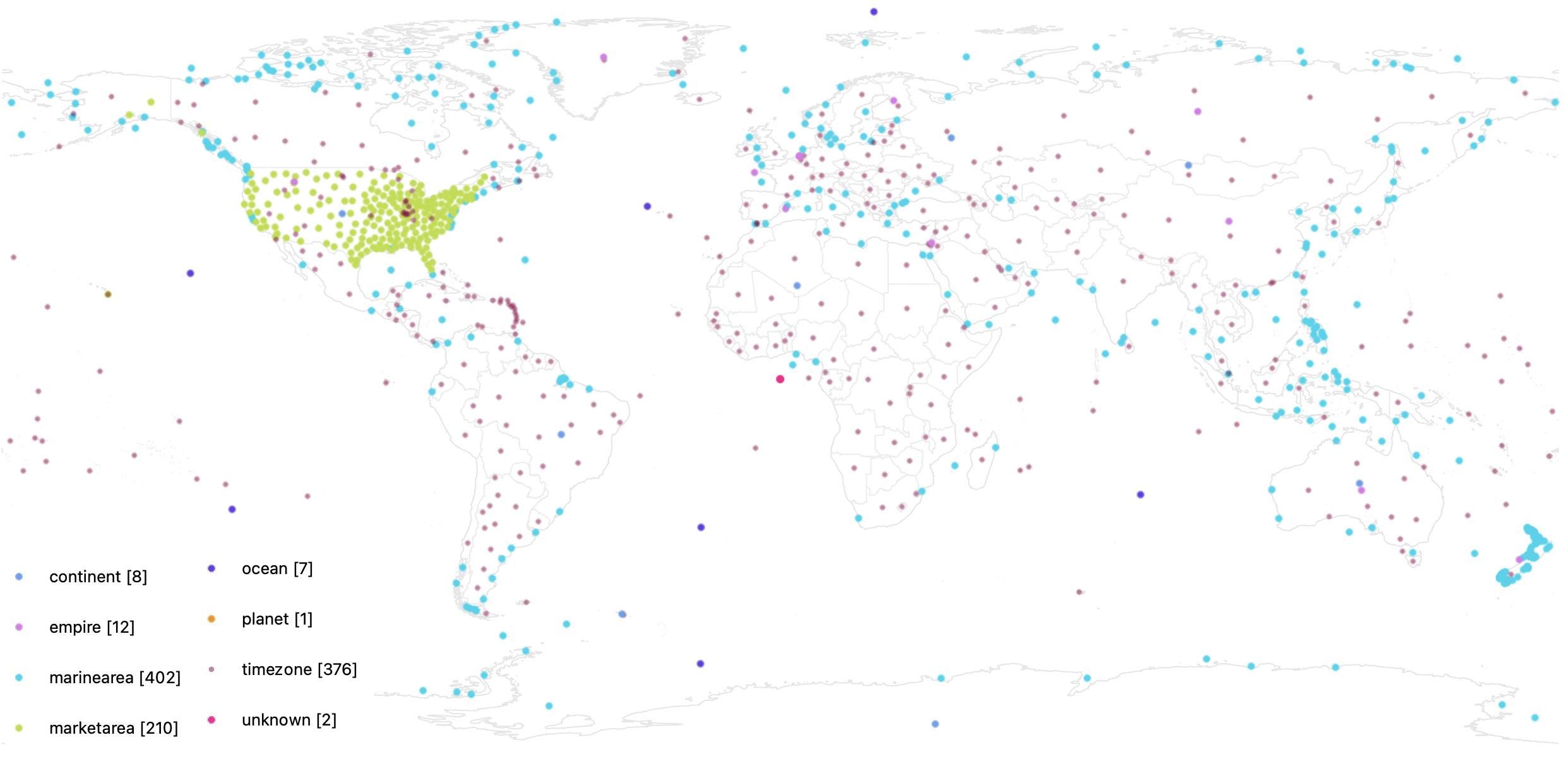 Who’s On First other core placetypes coverage map